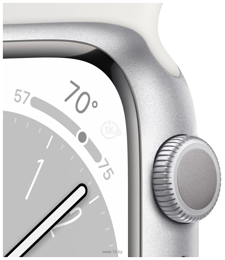 Фотографии Apple Watch Series 8 45 мм (алюминиевый корпус, спортивный силиконовый ремешок)