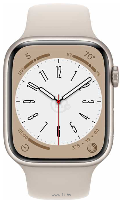 Фотографии Apple Watch Series 8 45 мм (алюминиевый корпус, спортивный силиконовый ремешок)