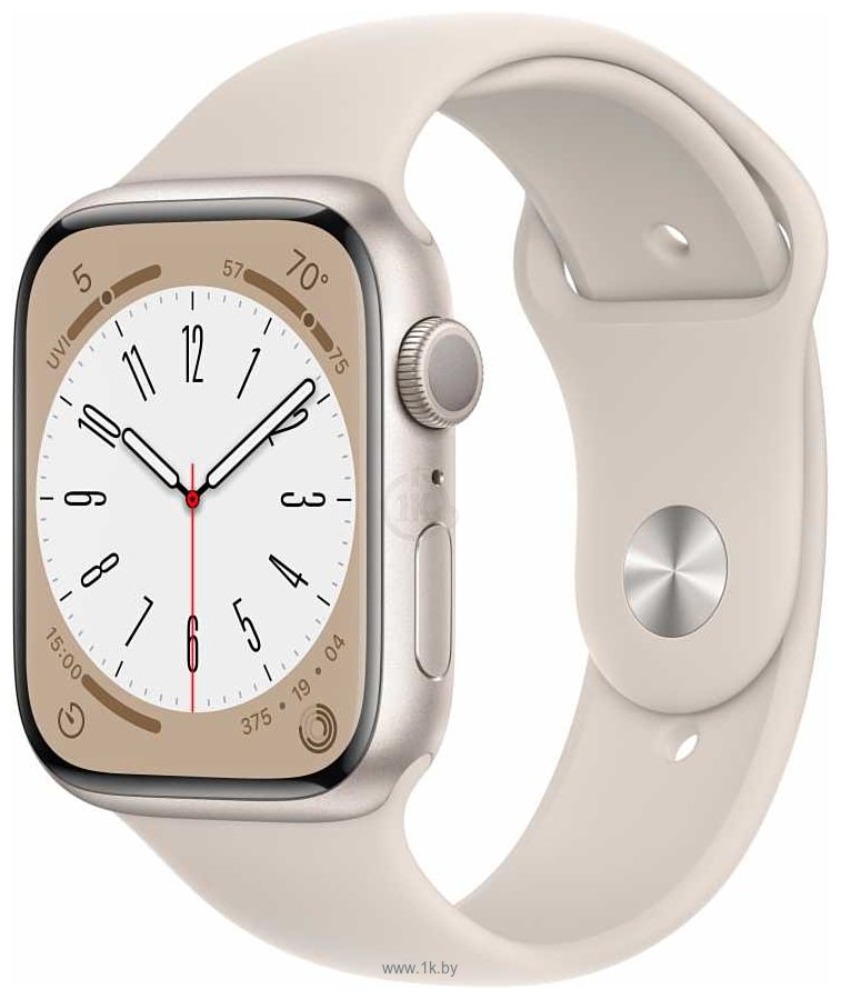 Фотографии Apple Watch Series 8 45 мм (алюминиевый корпус, спортивный силиконовый ремешок)