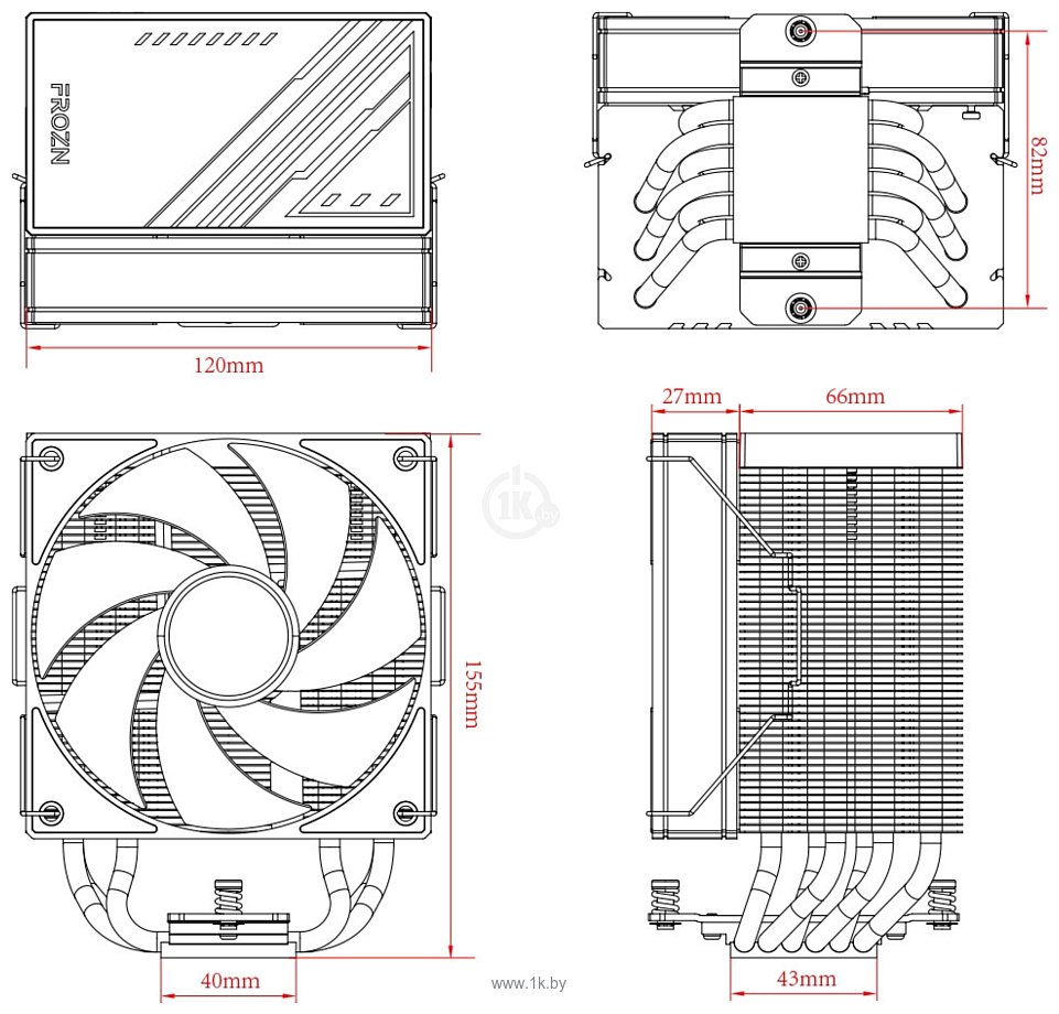 Фотографии ID-COOLING Frozn A610 ARGB White