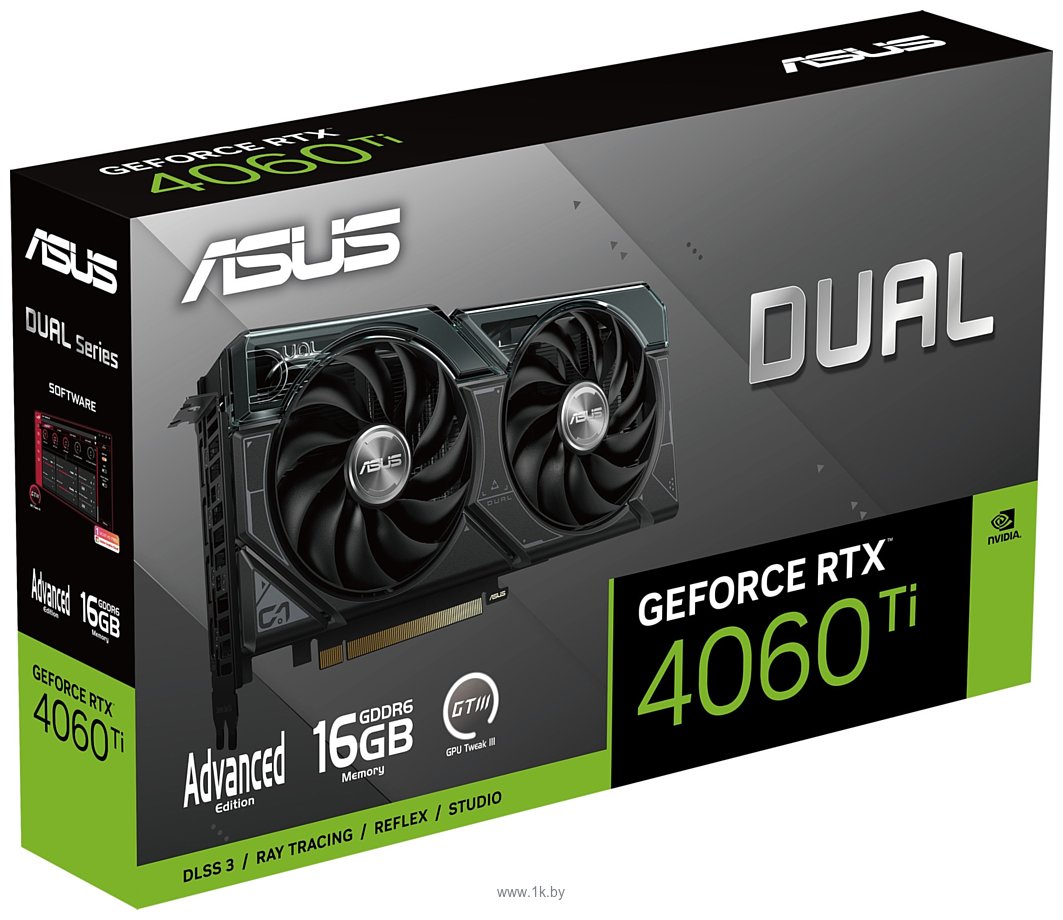 Фотографии ASUS Dual GeForce RTX 4060 Ti Advanced Edition 16GB GDDR6 (DUAL-RTX4060TI-A16G)