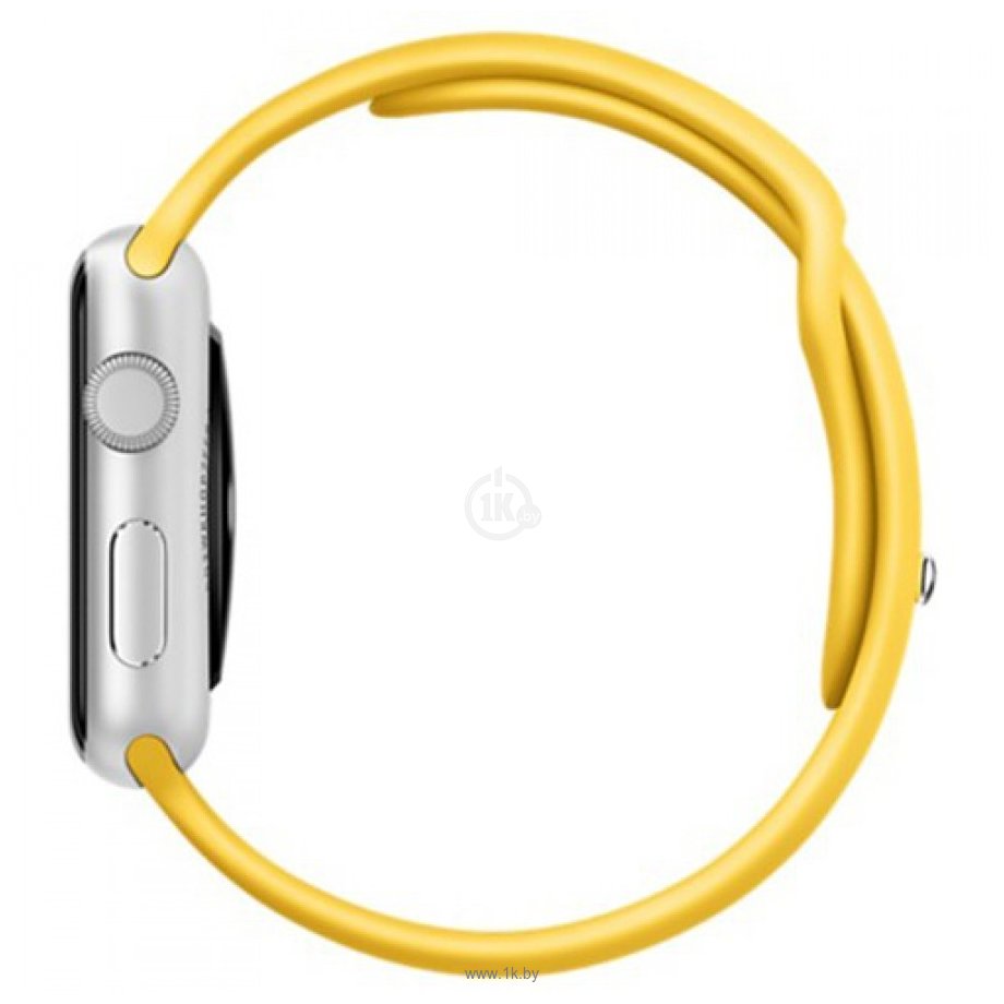 Фотографии Apple Watch Sport 42mm Silver with Yellow Sport Band (MMFE2)