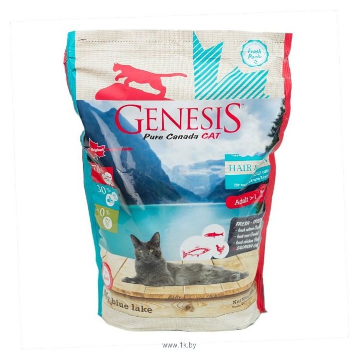 Фотографии Genesis (0.34 кг) My Blue Lake Adult Hair Skin с лососем, форелью и курицей