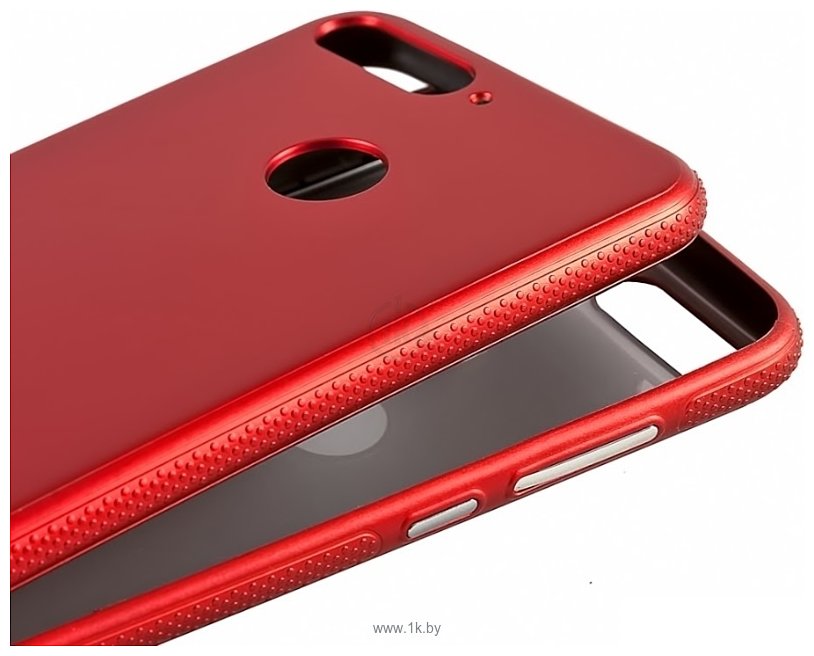 Фотографии Case Deep Matte v.2, для Huawei Y6 Prime (2018) (красный)