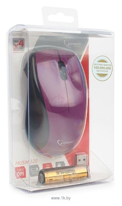 Фотографии Gembird MUSW-320-P Purple USB