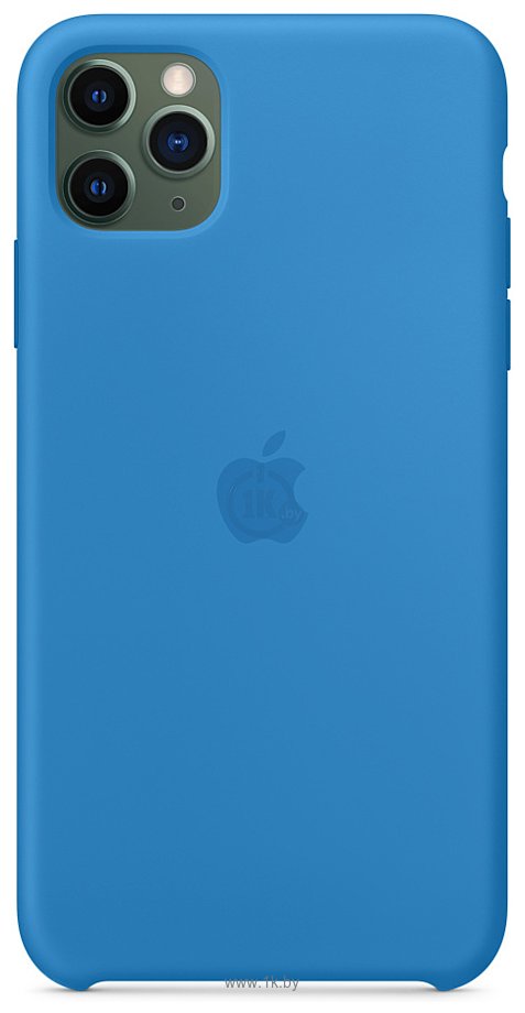 Фотографии Apple Silicone Case для iPhone 11 (синяя волна)