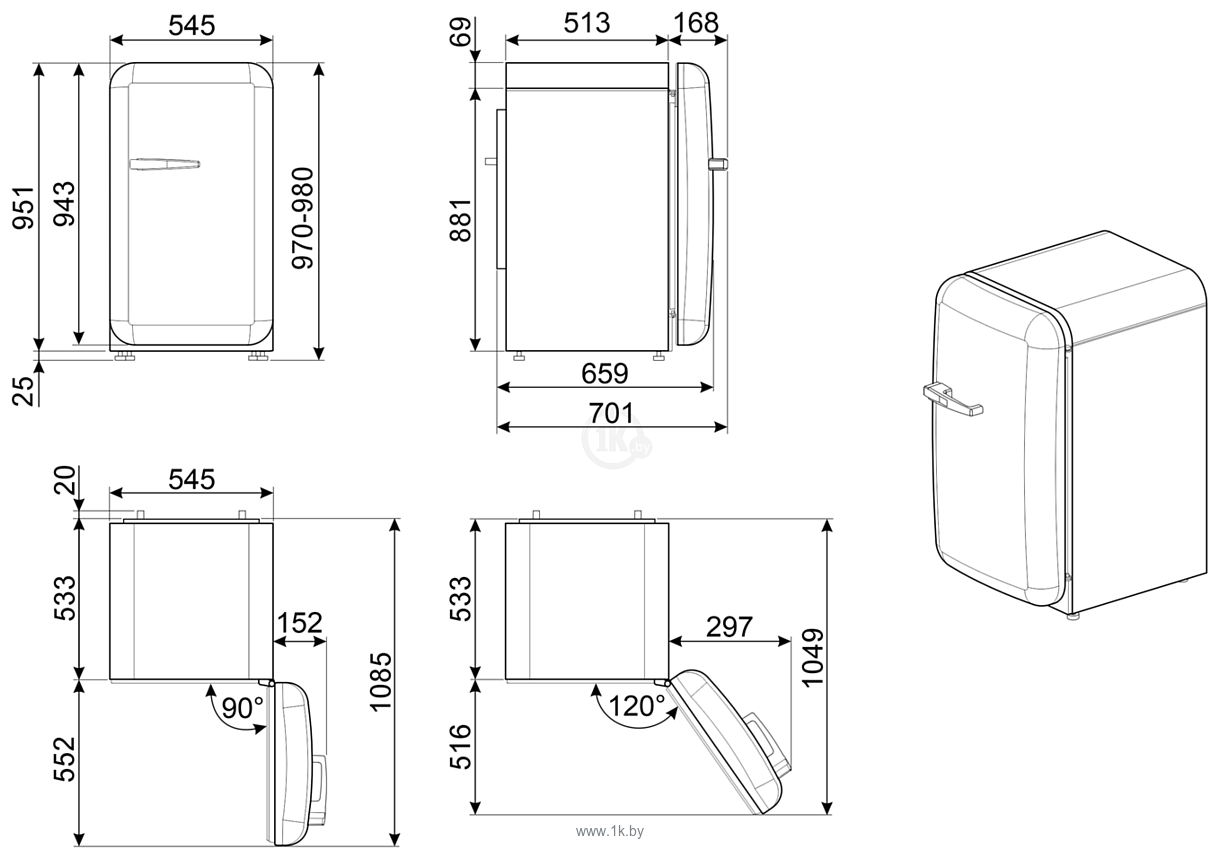 Фотографии Smeg FAB10RBL5