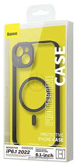 Фотографии Baseus Frame Series Magnetic Case для iPhone 14 Plus (черный)