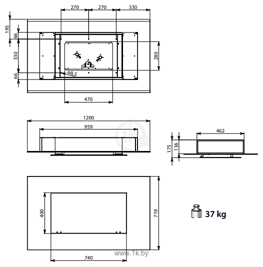 Фотографии Falmec Aura Design+ Island 120 600 WH