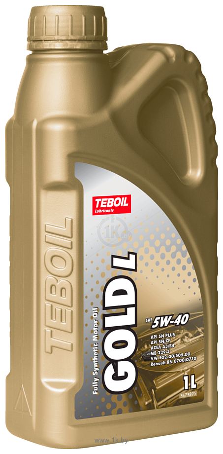 Фотографии Teboil Gold L 5W-40 1л