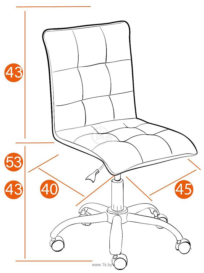 Фотографии TetChair Zero (ткань/кож/зам, желтый/бежевый)