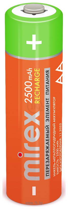 Фотографии Mirex HR6 AA 2500mAh 4 шт. (HR6-25-E4)