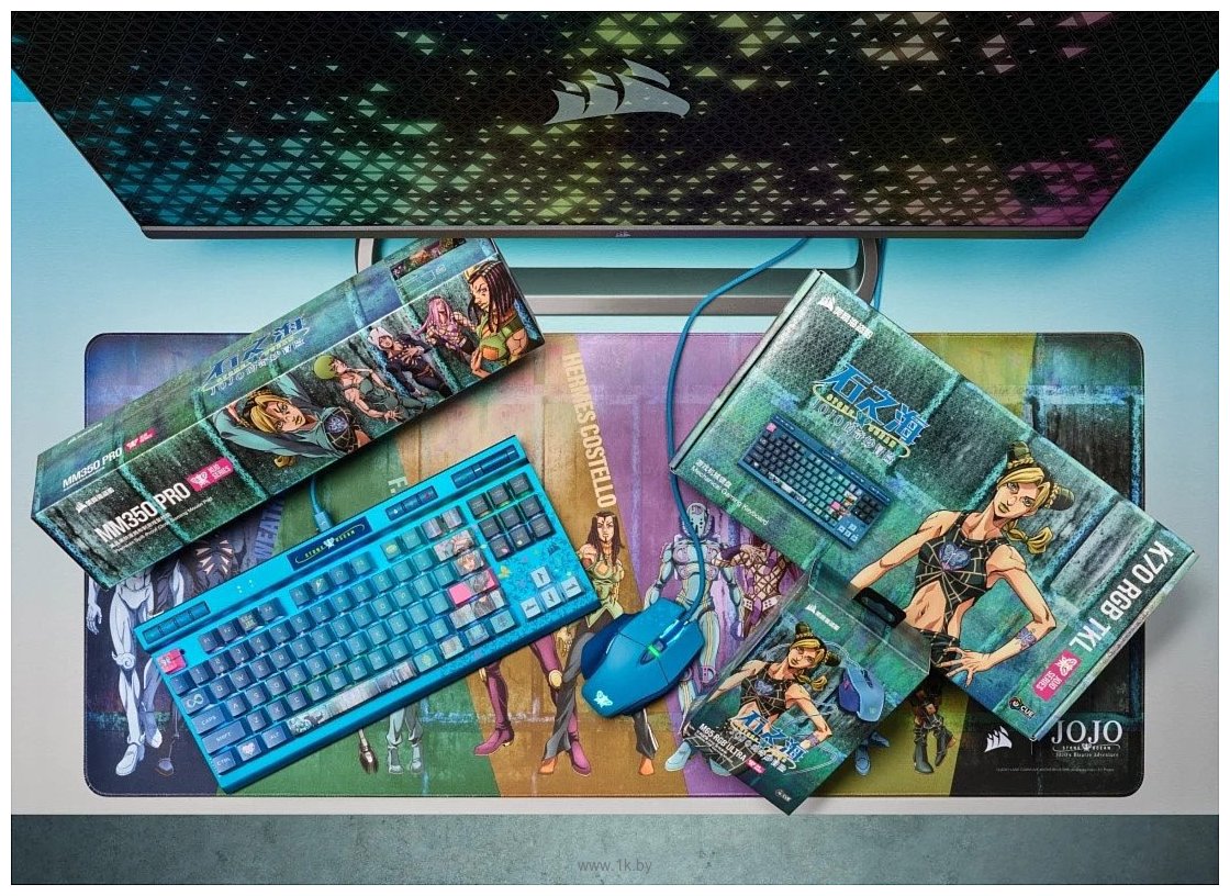 Фотографии Corsair MM350 Pro JOJO Stone Ocean Jolyne Edition