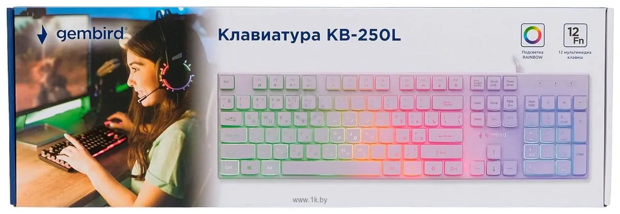 Фотографии Gembird KB-250L-W