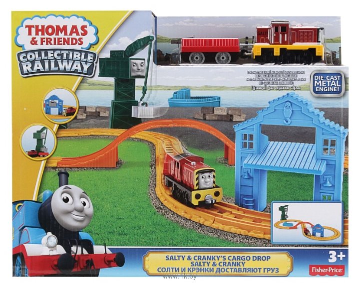 Фотографии Thomas & Friends Набор "Сэлти и Крэнки доставляют груз" серия Collectible Railway BHR95