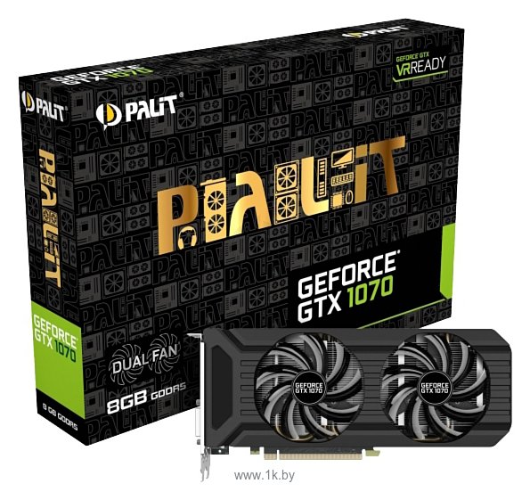 Фотографии Palit GeForce GTX 1070 Dual (NE51070015P2-1043D)
