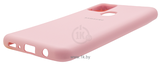 Фотографии EXPERTS Soft-Touch для Samsung Galaxy M21 с LOGO (розовый)