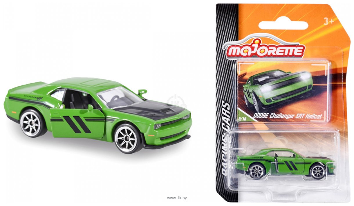 Фотографии Majorette Racing Cars 212084009 Dodge Challenger (зеленый)