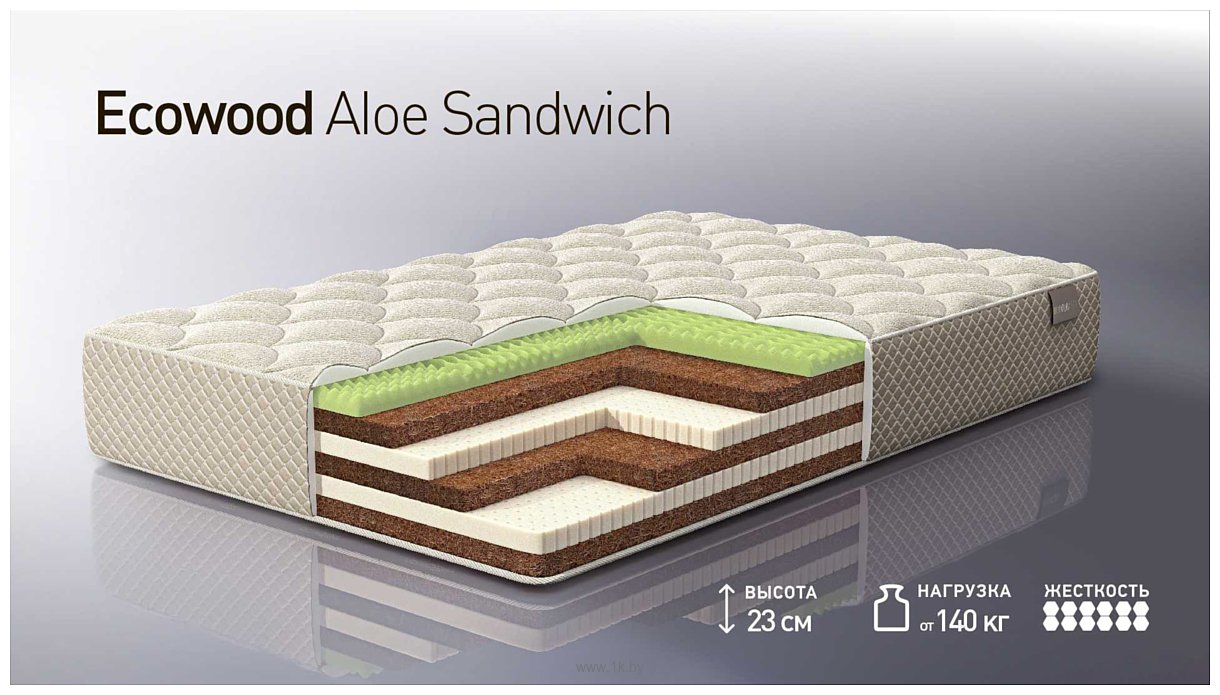 Фотографии Natura Vera Ecowood Aloe Sandwich 90x200