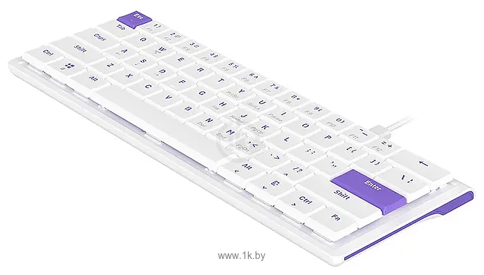 Фотографии Ajazz NKL61 white/violet, Low Profile Switch