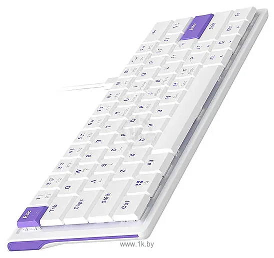 Фотографии Ajazz NKL61 white/violet, Low Profile Switch