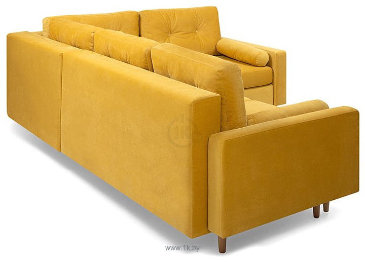 Фотографии Divan Динс-1 Velvet Yellow (велюр, желтый)