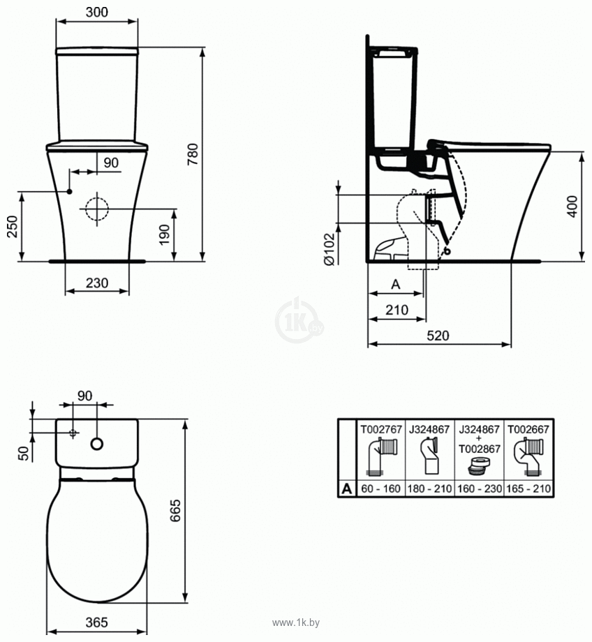 Фотографии Ideal Standard Connect Air AquaBlade E009701+E036601+E073401