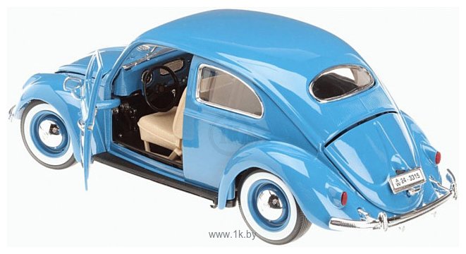 Фотографии Bburago Volkswagen Kafer-Beetle 1955 18-12029 (синий)