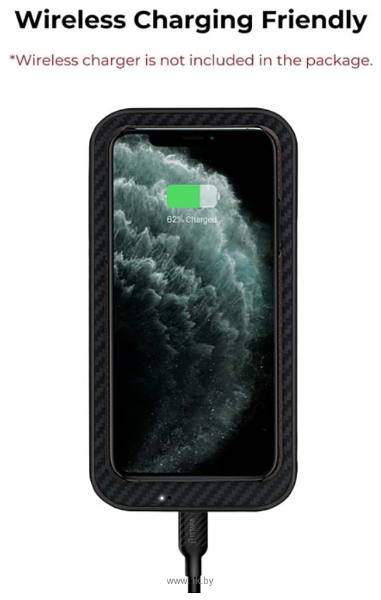 Фотографии Pitaka MagEZ для iPhone 11 Pro Max (plain, черный/красный)