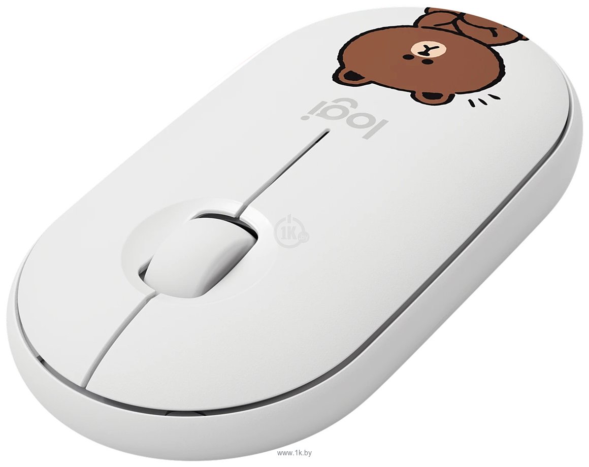 Фотографии Logitech M350 Pebble Line Friends Brown white