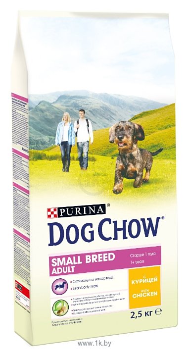 Фотографии DOG CHOW Adult Small Breed с курицей для взрослых собак малых пород (2.5 кг)