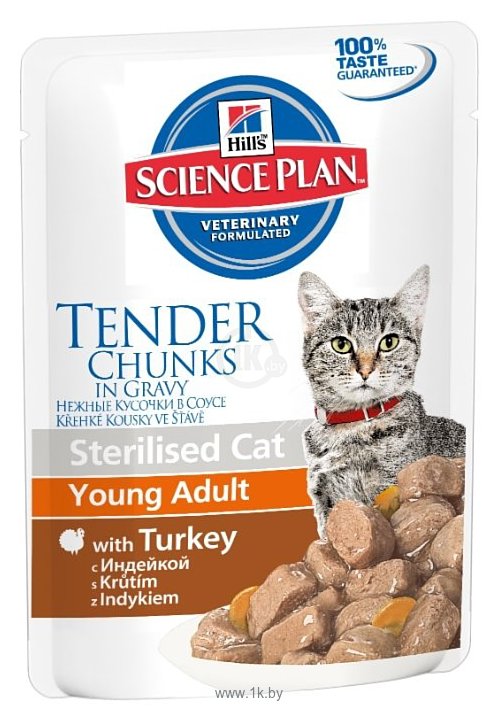 Фотографии Hill's (0.085 кг) 1 шт. Science Plan Feline Sterilised Cat Young Adult with Turkey Pouch