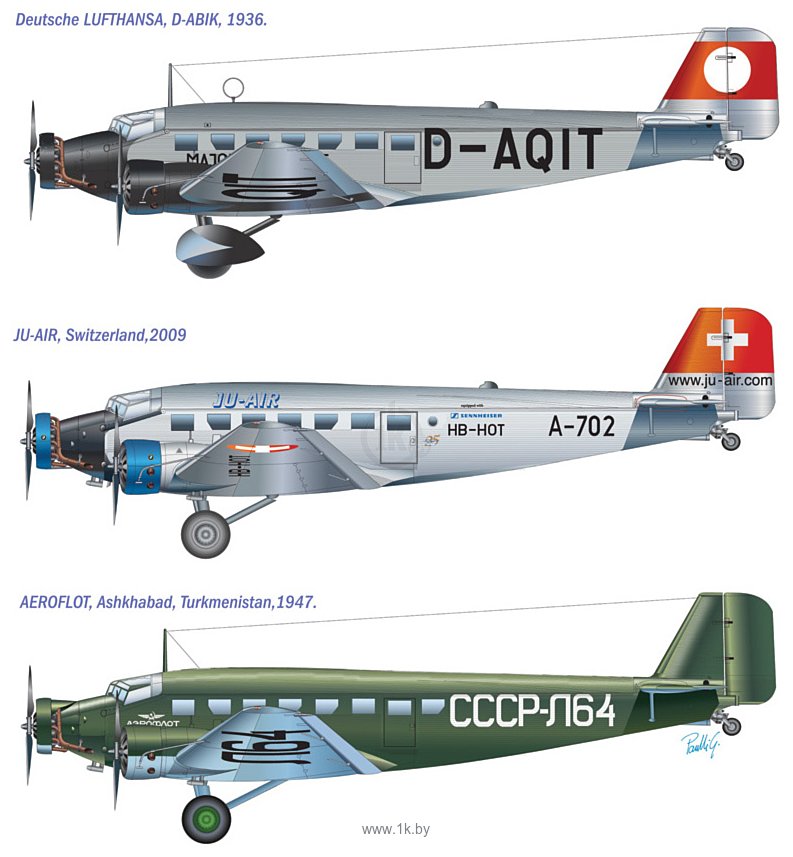 Фотографии Italeri 150 Junkers Ju 52 / 3M Tante Ju