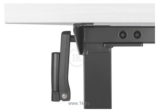 Фотографии ErgoSmart Manual Desk Compact 1360x800x36 мм (бетон Чикаго/белый)