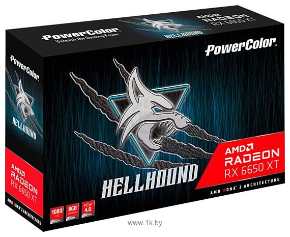 Фотографии PowerColor Hellhound Radeon RX 6650 XT 8GB (AXRX 6650 XT 8GBD6-3DHL/OC)