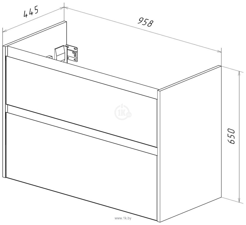 Фотографии Lemark Combi 100 LM03C100T (белый глянец)