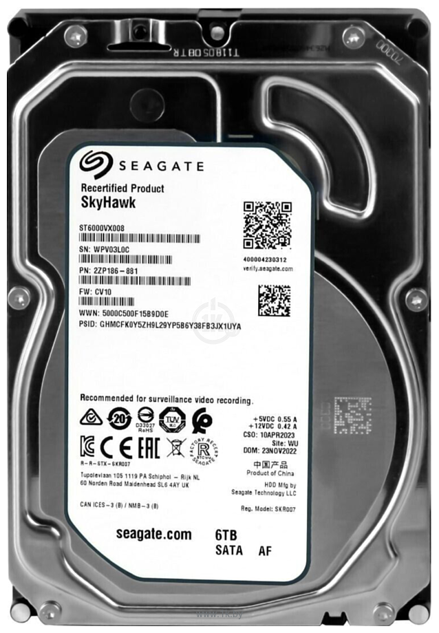 Фотографии Seagate Skyhawk Surveillance 6TB ST6000VX008