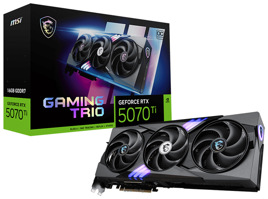 Фотографии MSI GeForce RTX 5070 Ti 16G Gaming Trio OC Plus