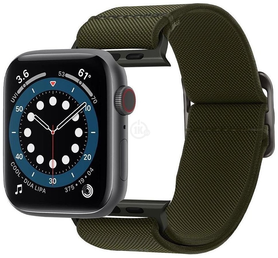 Фотографии Spigen Lite Fit для Apple Watch 49/45/44/42 мм (хаки)
