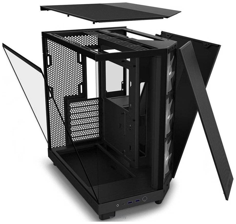 Фотографии NZXT H6 Flow RGB CC-H61FB-R1