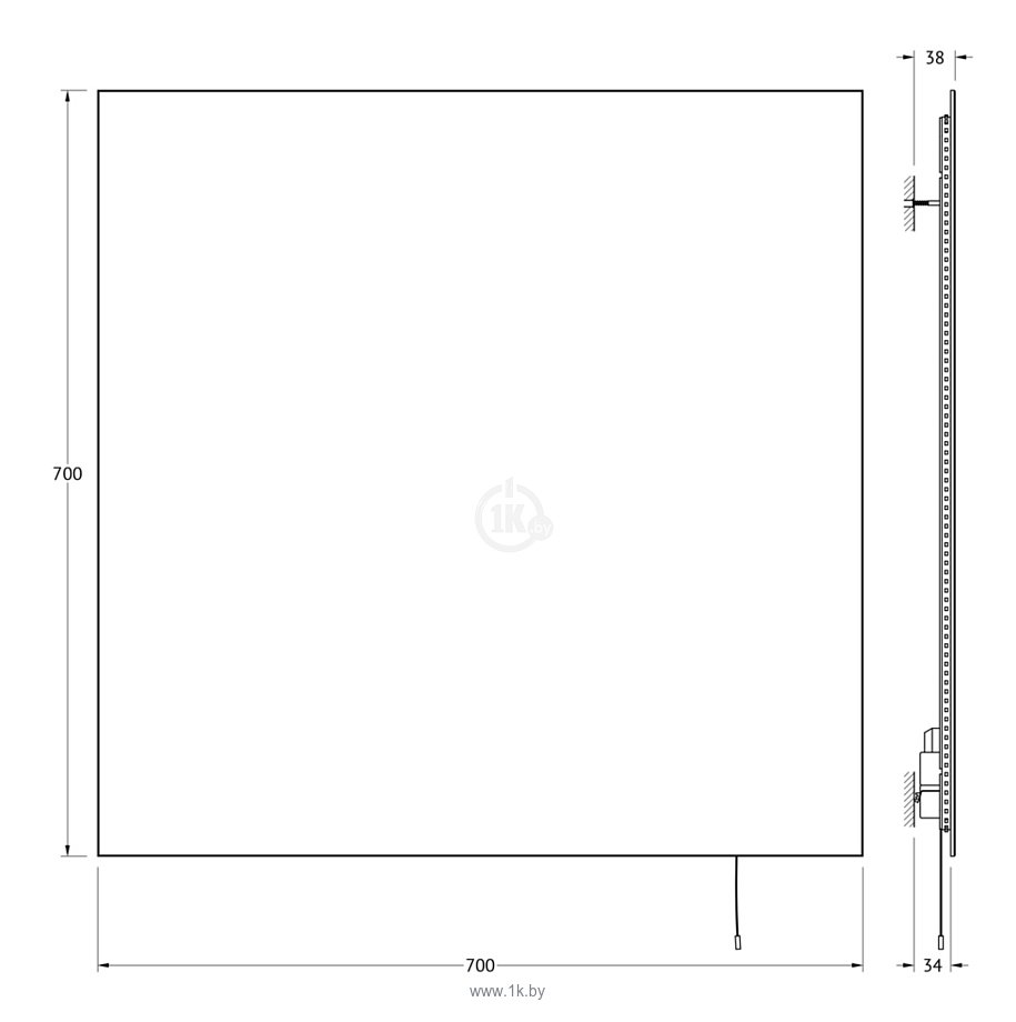 Фотографии Ellux Glow LED 70х70 (GLO-B1 9503)