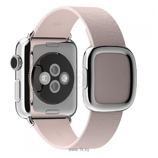 Фотографии Apple Watch 38mm Stainless Steel with Pink Modern Buckle (MJ362)