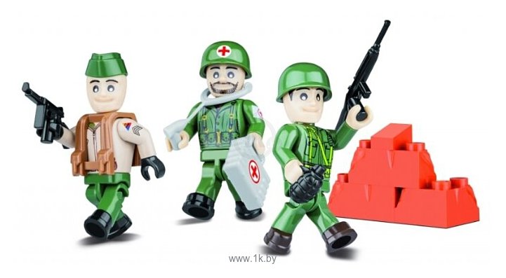 Фотографии Cobi Small Army World War II 2026 Набор фигурок американских солдат с аксессуарами