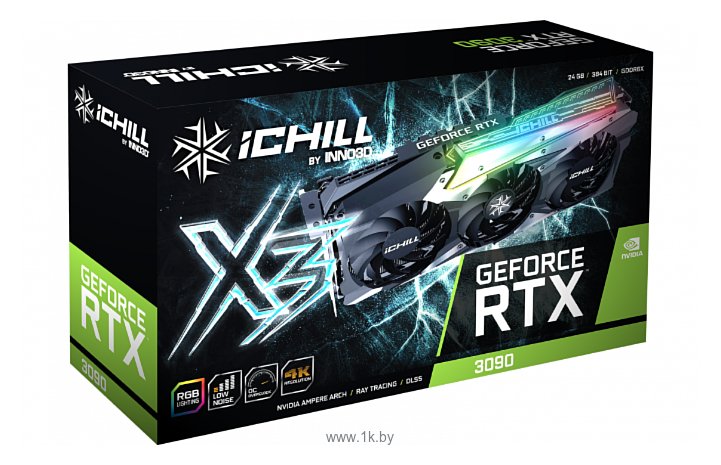Фотографии INNO3D iCHILL GeForce RTX 3090 24576MB X3 (C30903-246XX-1880VA37)