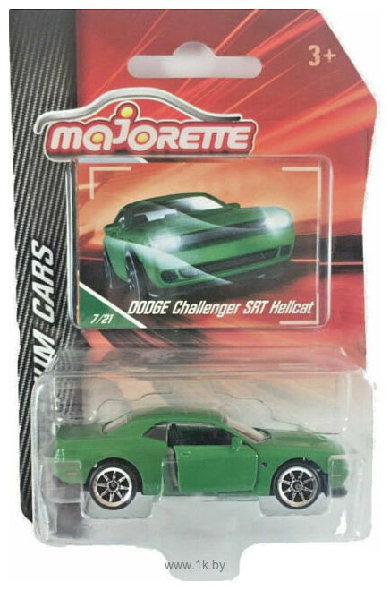 Фотографии Majorette Premium 212053052 Dodge Challenger SRT Hellcat (зеленый)