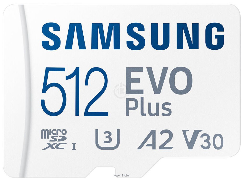 Фотографии Samsung EVO Plus 2021 microSDXC 512GB (с адаптером)