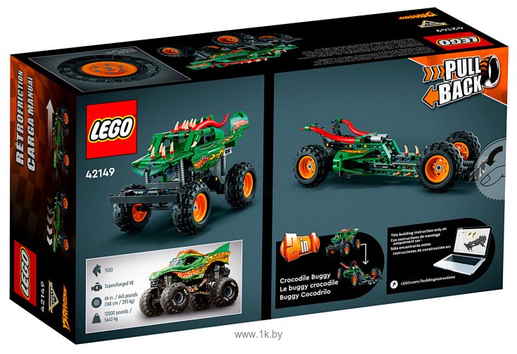 Фотографии LEGO Technic 42149 Монстр-трак Monster Jam Dragon