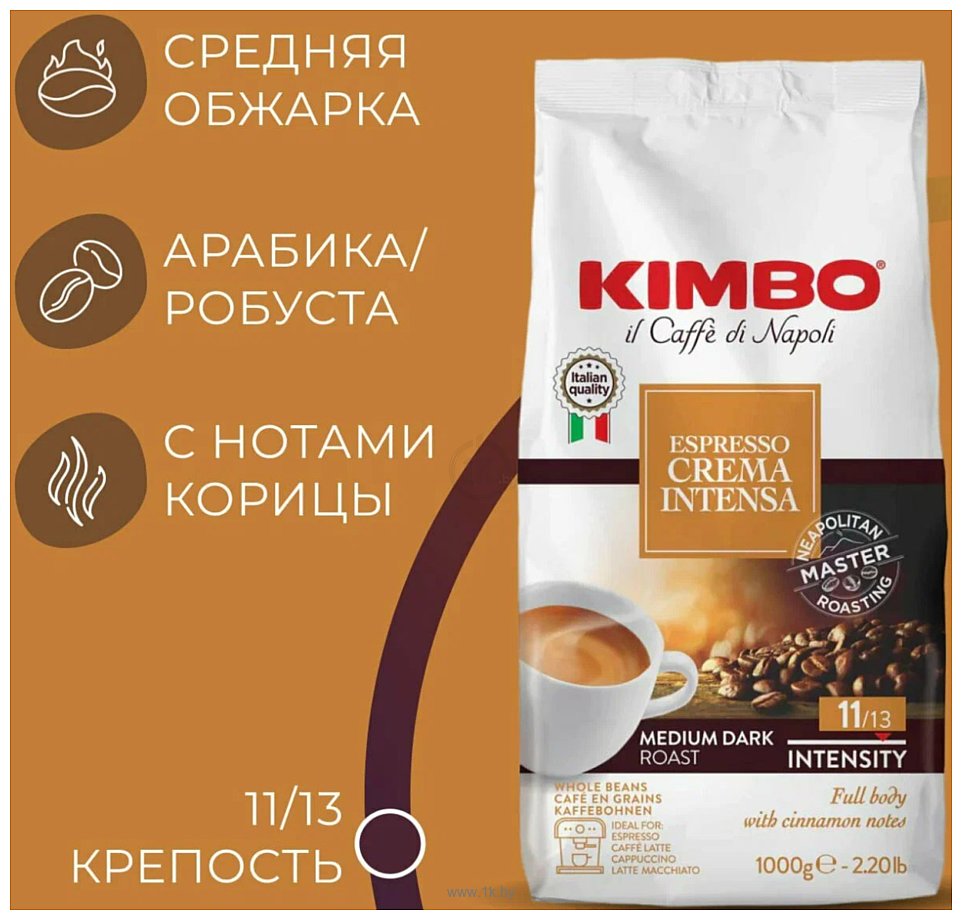 Фотографии Kimbo Espresso Crema Intensa зерновой 1 кг