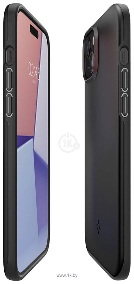 Фотографии Spigen Thin Fit для iPhone 15 Plus ACS06639 (черный)