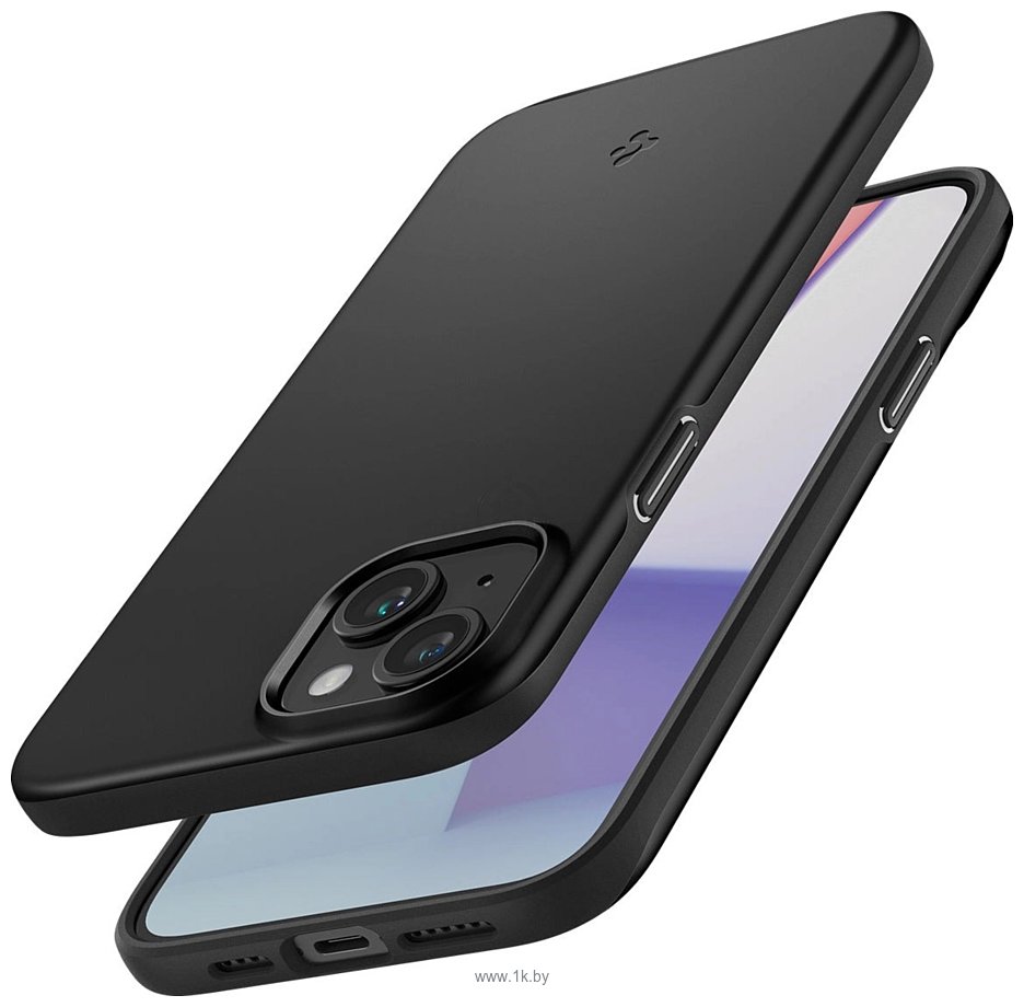 Фотографии Spigen Thin Fit для iPhone 15 Plus ACS06639 (черный)